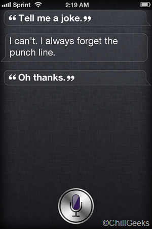 Fake SIRI Conversation